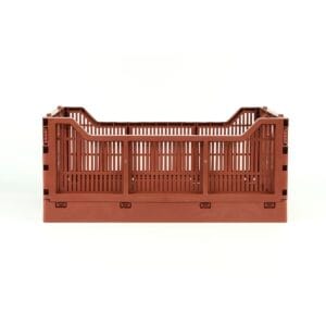 Maxi πτυσσόμενο καλάθι -ΕΝΚΟ- καφέ terra για το σπίτι 17lt 40x30x17cm 4317 - Image 4