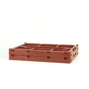 Maxi πτυσσόμενο καλάθι -ΕΝΚΟ- καφέ terra για το σπίτι 17lt 40x30x17cm 4317 - Image 5