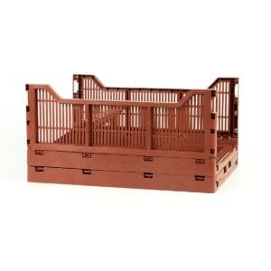 Maxi πτυσσόμενο καλάθι -ΕΝΚΟ- καφέ terra για το σπίτι 17lt 40x30x17cm 4317 - Image 6