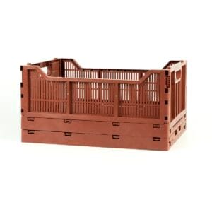 Maxi πτυσσόμενο καλάθι -ΕΝΚΟ- καφέ terra για το σπίτι 17lt 40x30x17cm 4317 - Image 7